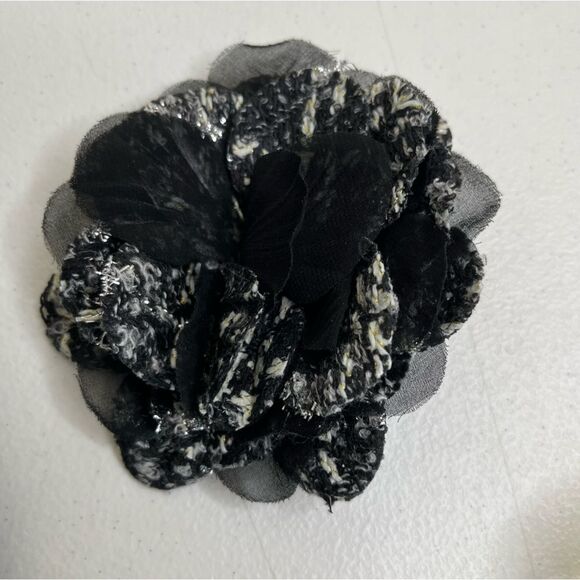 Lane Bryant Metallic Fringe Button Front Cardigan Black White Women Size 14/16 - Picture 13 of 15